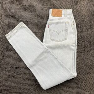Vintage Levi's 501 Women's 24x31 Jeans USA Made Light Wash High Rise 90s